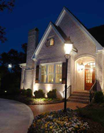 house with motion lights