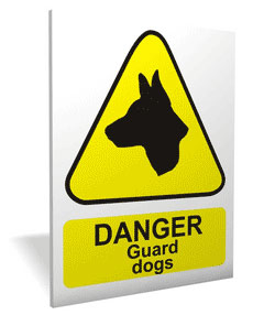 guard dog sign